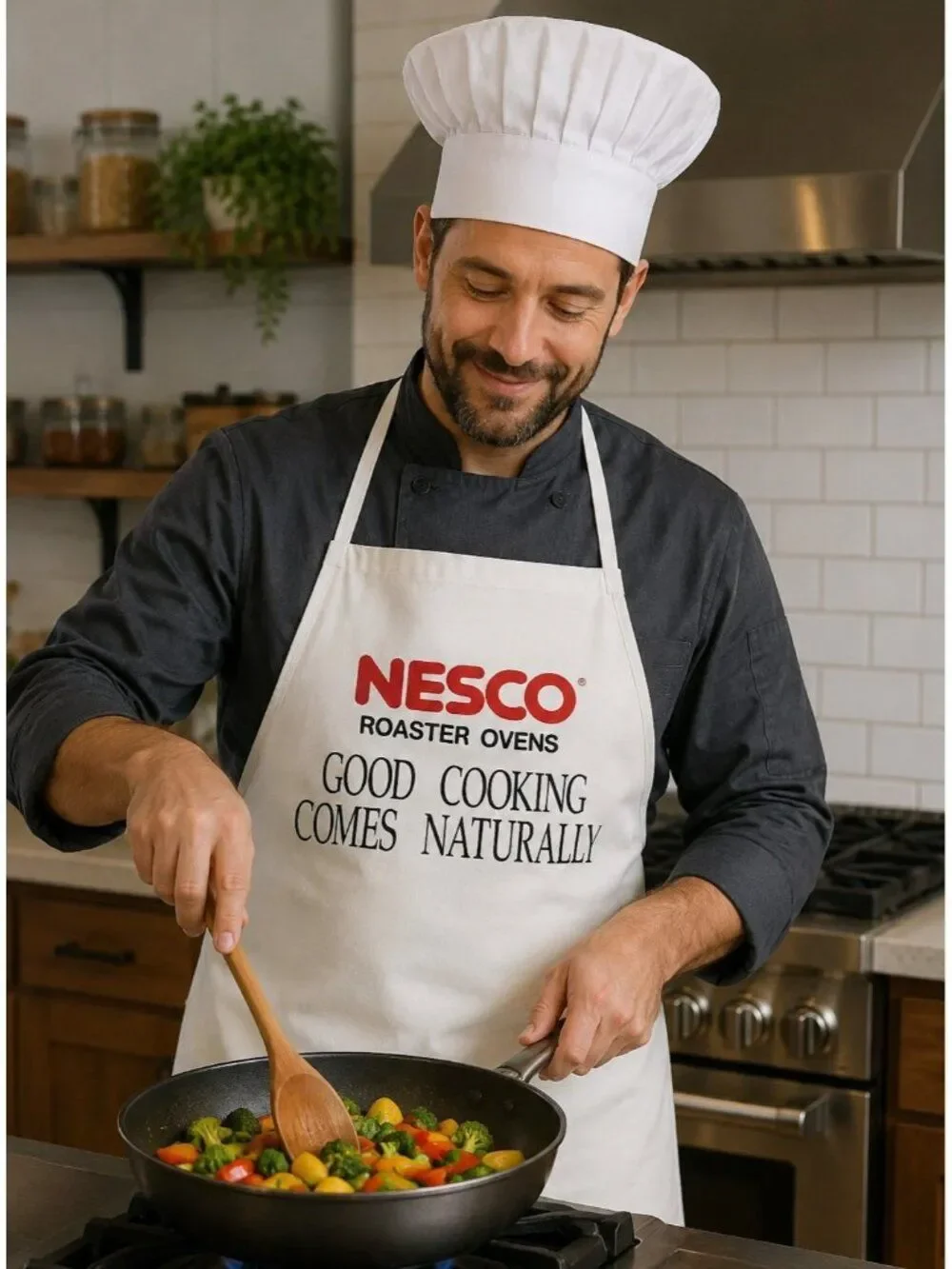 Nesco Roaster Ovens Advertising Kitchen Apron USA Made Good Cooking